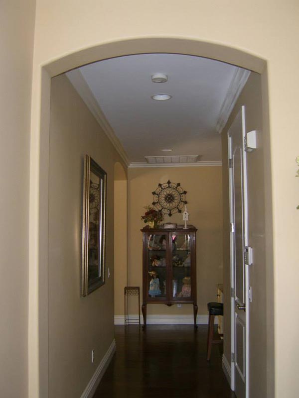 All doorways had rounded arches added